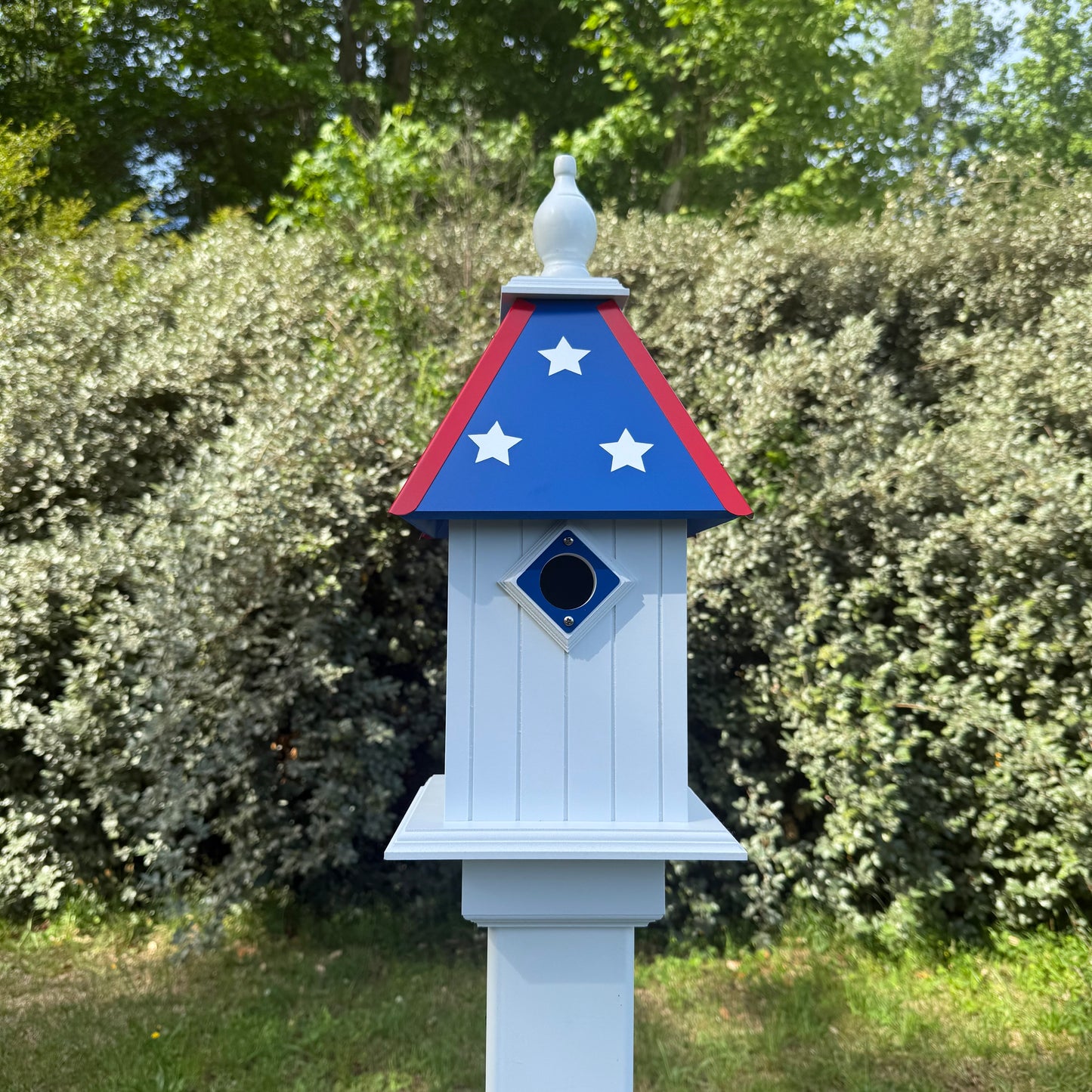 All American Flag Inspired Birdhouse